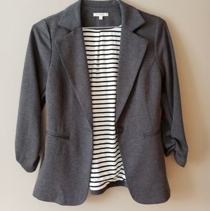 Benson 3/4 Ruched Sleeve Blazer